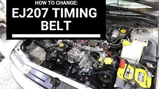 Timing Belt Change on the JDM EJ207 in the Subaru RS [upl. by Vito]