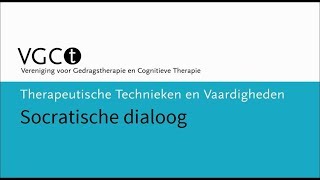 Therapeutische technieken en vaardigheden – Socratische dialoog [upl. by Atined285]