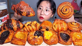 다양한 미니 페이스트리🥐🍫 페스츄리 빵 누텔라 초코 디저트 먹방 Dessert Mukbang [upl. by Atiuqrahc]