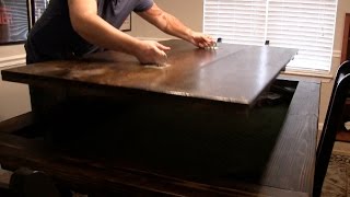 DINING TABLE WITH HIDDEN TABLE TOP BOARD GAMING AREA  HOW TO [upl. by Sucram447]