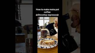 How to make moka pot stovetop espresso Italian coffee 🇮🇹 ☕️ coffee mokapot italiano [upl. by Ignace772]