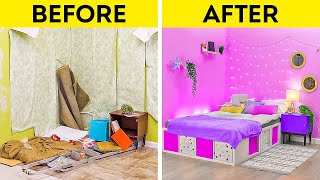 EXTREME ROOM MAKEOVER  Cool Home Decorating Hacks [upl. by Lissa641]