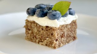 Gesunder hausgemachter Kuchen für die Ernährung von Diabetikern Nusskuchen [upl. by Aronle697]