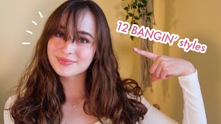 My GoTo Hairstyles For Grown Out Bangs  how I style  hide bangs [upl. by Enelegna662]