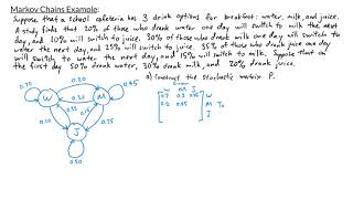 Intro to Linear Algebra  Markov Chains Example [upl. by Nevah]