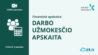 Finansinė apskaita Darbo užmokesčio apskaita [upl. by Arba]