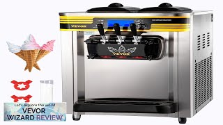 VEVOR Commercial Ice Cream Maker 2230LH Yield 2350W Countertop Soft Serve Machine Review [upl. by Eiltan114]