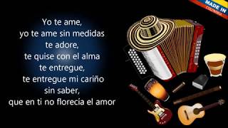 Te Ame  HEBERT VARGAS amp LOS GIGANTES DEL VALLENATO [upl. by Lleira844]