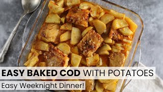 Easy Baked Cod with Potatoes  Food From Portugal [upl. by Bernhard]