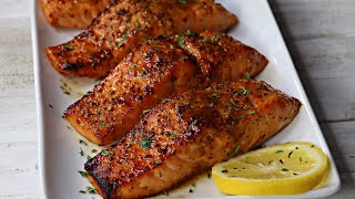 Air Fryer Glazed Salmon Recipe [upl. by Preuss83]