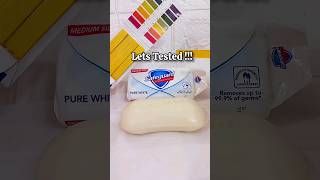 Shocking🤯 safeguard soap ph test shorts safeguardsoapbodycarebeautybathing soaptest phtest [upl. by Ramalahs]