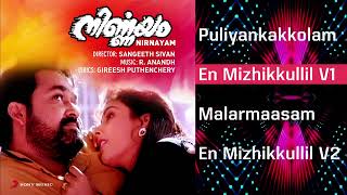 Nirnayam Malayalam Songs Jukebox  R Anandh  Mohanlal Heera Rajagopal [upl. by Ailedua]