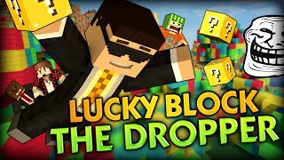 FUNNY TOILET TROLLING  Minecraft Mods  Lucky Block THE DROPPER w BajanCanadian ASFJerome [upl. by Helban]