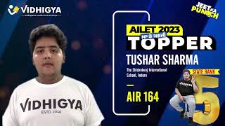 AILET 2023 Topper  Tushar Sharma Vidhigya Classroom Student [upl. by Kirenoj]