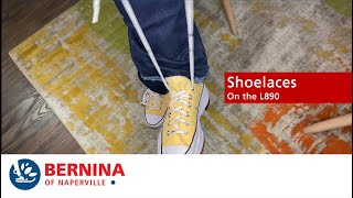 BERNINA L 890 Shoelaces [upl. by Mellie]