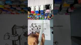 Relaxation coloring video coloring tutorial  how to color with markers slow and cosy coloring bot [upl. by Brigitta]