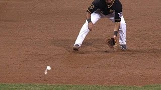 MILPIT Maldonado hits the cover off ball literally [upl. by Henebry]