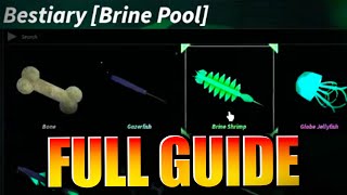 All Fish Preferences in the BRINE POOL Bestiary  FISCH ROBLOX [upl. by Wendi]