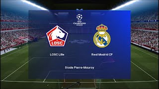 LOSK Lille vs Real Madrid  UEFA Champions League  PES 2021  PC Gameplay  4K [upl. by Rainer]