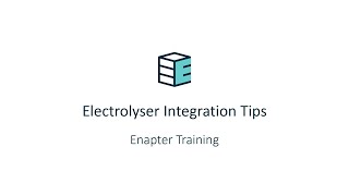 Enapter Training  Electrolyser Integration Tips July 2022 [upl. by Myrtia]