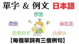 日語 單字＆例文 初級6 [upl. by Idac92]