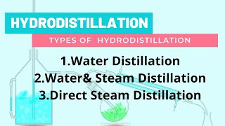 Hydrodistillation  Essential Oils  Water Distillation  Water amp steam Distillation [upl. by Nosnehpets]