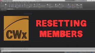 CADWorx Steel  Resetting Members [upl. by Gentilis]