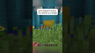 bros world is just a stage minecraft gaming tiktok truman trumanshow [upl. by Yrbua901]