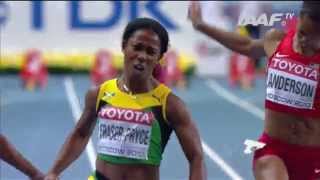 Womens 100m Final  IAAF World Championships Moscow 2013 [upl. by Eltotsira522]