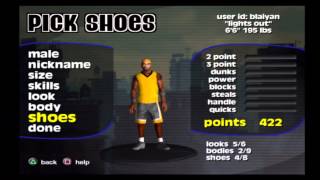 NBA Street  Create Player [upl. by Rehptsirhc99]