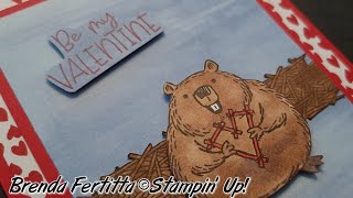 Fluffiest Friends Valentine tutorial stampinup [upl. by Greenwell]