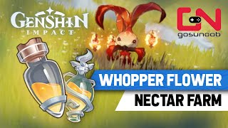 Genshin Impact Whopper Flower Locations  How to Get WhooperFlower amp Shimmering Nectar Farm [upl. by Eceinej670]