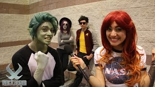 TEEN TITANS Deal With Relationship Problems At ANIMENEXT 2018 [upl. by Osmund]