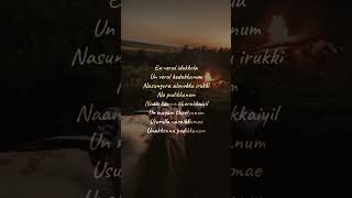 Kannaane Kanne Song Lyrics  WhatsApp Status Tamil  Naanum Rowdy Dhaanwhatsappstatuslyricvideo [upl. by Ardehs]