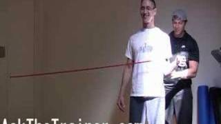 Resistance Tube External Rotation  Rotator Cuff Exercises [upl. by Lindsley756]