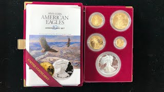 American Eagles 10th Anniversary Set Only 30125 Minted A True Rarity [upl. by Akeyla]