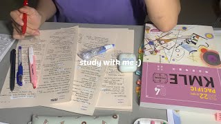 STUDY WITH ME 의대생과 함께하는 5시간 새벽 공부🌝✨ real time no music [upl. by Bullough585]