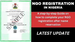 How to register an NGO in Nigeria  Complete guide in 2024 [upl. by Yelbmik]