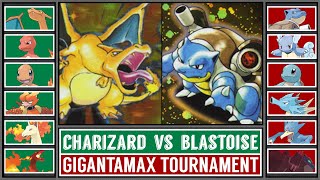 Final GMAX CHARIZARD vs GMAX BLASTOISE  Gigantamax Pokémon SwordampShield Tournament Battle 7 [upl. by Nnybor]