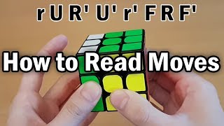 Rubiks Cube How to Read Algorithms Full Notation Guide [upl. by Nho581]