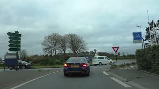 Driving On Rue Alexis Gourvennec Route du Car Ferry amp Route du Rhun 29680 Roscoff France [upl. by Htenay476]