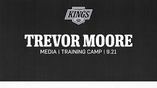 Forward Trevor Moore  0921 LA Kings Training Camp  Media Availability [upl. by Intruoc]