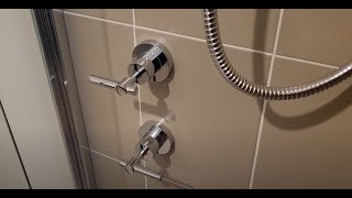 How to upgrade your shower by retrofit installing a modern lever tap set [upl. by Anovahs]