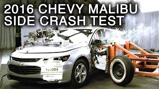 2016 Chevy Malibu Crash Test Side Crash [upl. by Chard]