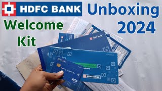 HDFC Bank Welcome Kit Unboxing 2024  HDFC Bank ATM Card Unboxing 2024  Welcome Kit Unboxing [upl. by Unhsiv]