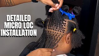 HOW TO  MICRO LOCS INSTALLATION  STEP BY STEP  Style By Lamsie [upl. by Hesta]