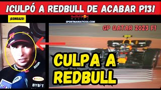 CHECO DESTAPA LA VERDAD Y CULPA A REDBULL POR FIN  RUEDA PRENSA SERGIO PÉREZ QUALY QATAR F1 2023 [upl. by Ytteb158]