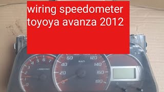 wiring speedometer avanza 2012 wiring speedo avanza 2012 2014 [upl. by Eanat]