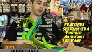 20102011 K2 Hurrithane Snowboard Binding Review by SkiProTV [upl. by Rehpoitsirhc]