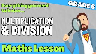 Grade 5 Math Lesson  Multiplication amp Division [upl. by Mieka]